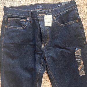 New with Tags! J.Crew Men's Flex Slim Dark Denim (31x32)